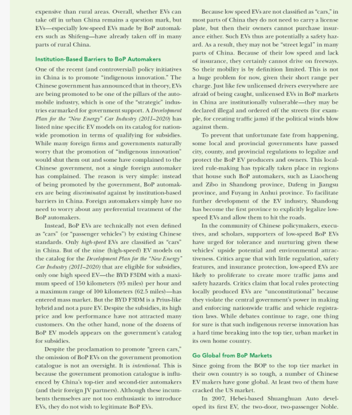 How do small electric vehicle (EV) makers from