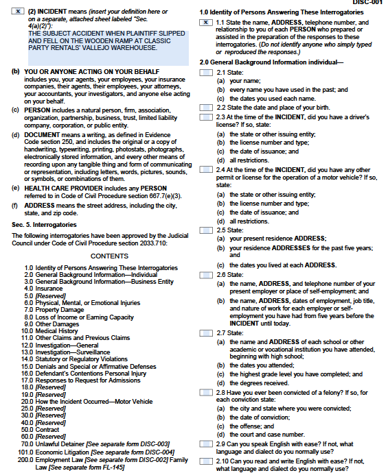 Some checkboxes here already. You represent the