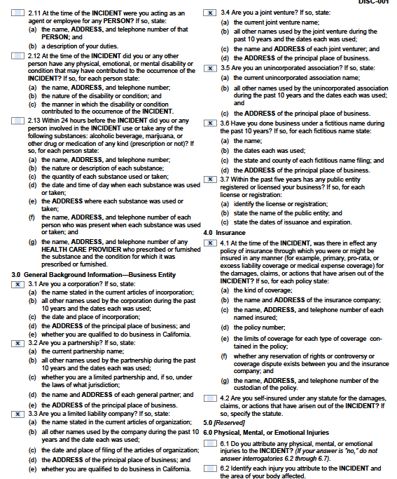 Some checkboxes here already. You represent the