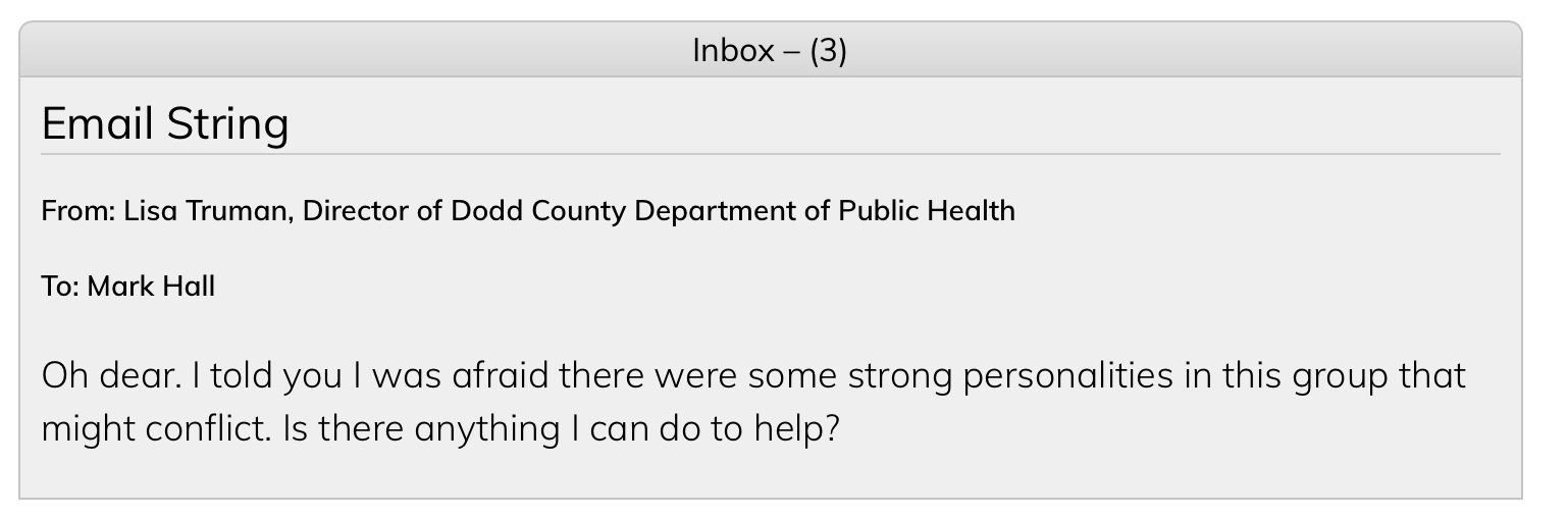 Based on the communications that you have