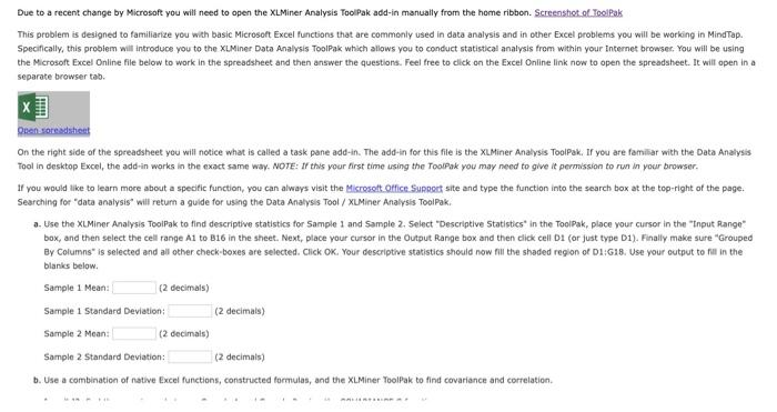 excel spreadsheet Due to a recent change ty