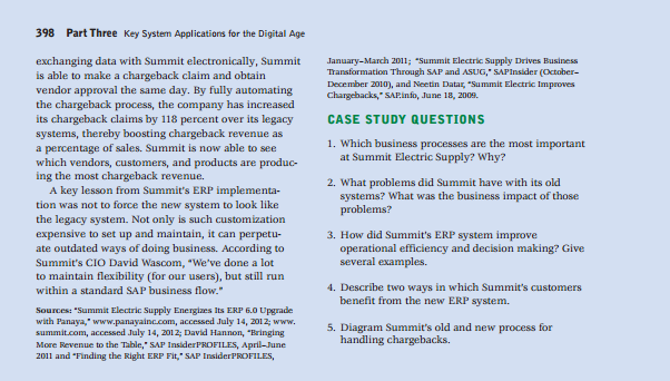 396 Part Three Key System Applications for the