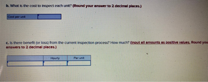 A company currently using an Inspection process