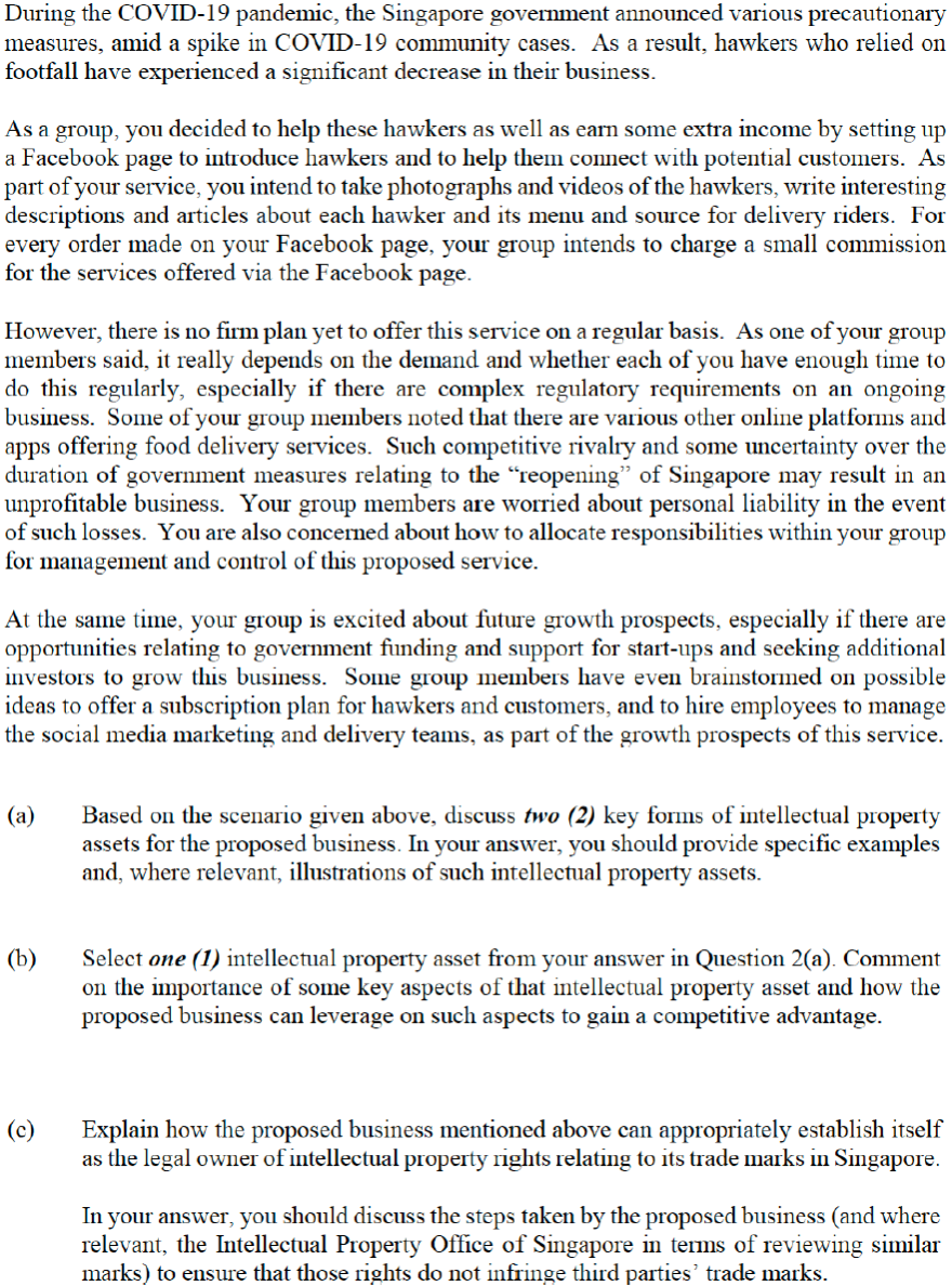 During the COVID-19 pandemic, the Singapore