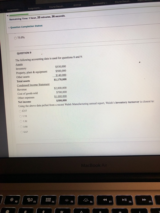 Sustant Couse Docum UBE Course Docum Remaining