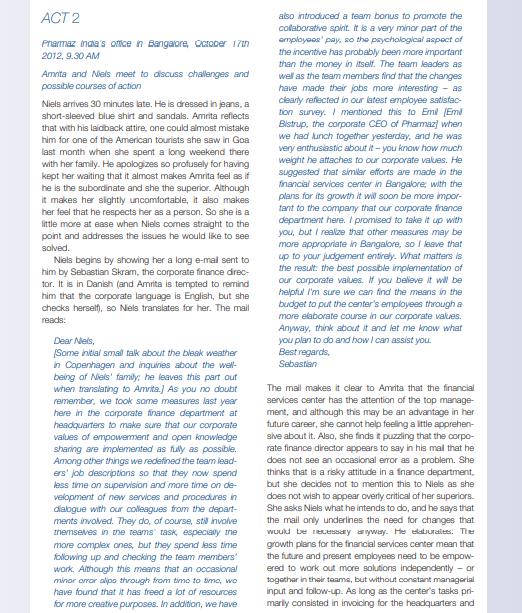 BALANCING VALUES AN INDIAN PERSPECTIVE ON