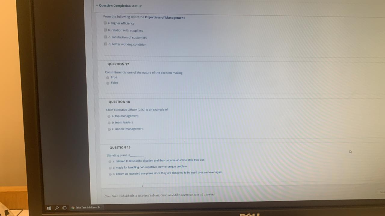 Question completion Status: QUESTION 9 Short-rang
