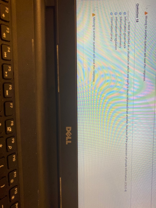 > Moving to another question will save this