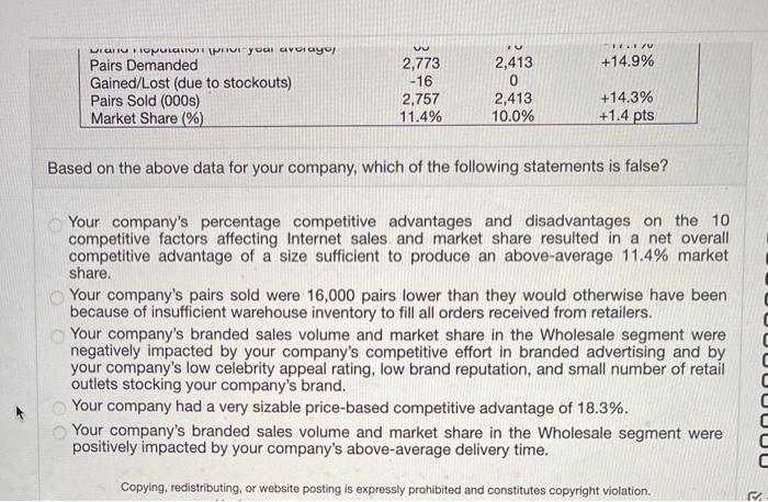Given the following data from a Comparative