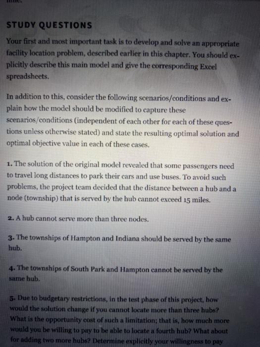 please, put the "exhibits" into excel and show