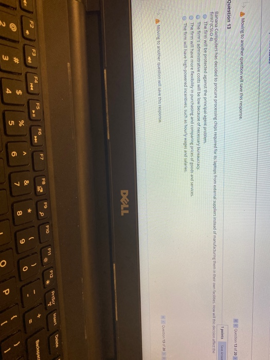 > Moving to another question will save this