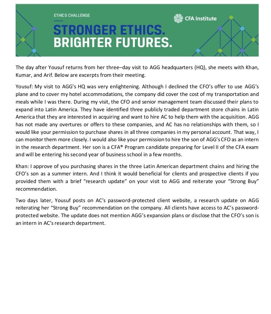 Review the case study and find out violations and