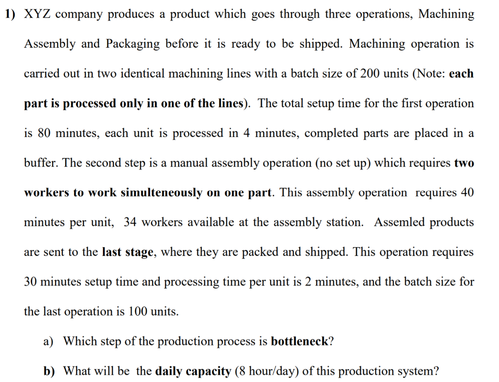 Given the question, a) Which step of the