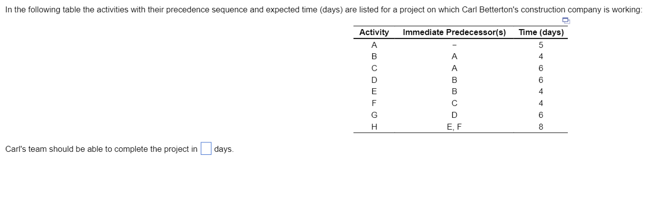 PLEASE HELP Carl's team should be able to