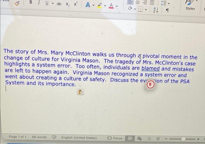 UP BIUvab X x AA- Page 1 of 1 66 words The story