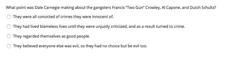 What point was Dale Carnegie making about the