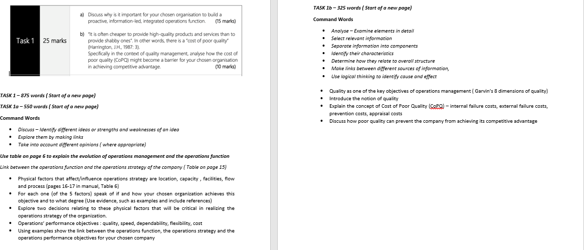 TASK 1b-325 words (Start of a new page) a)