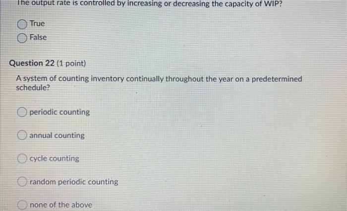The output rate is controlled by increasing or