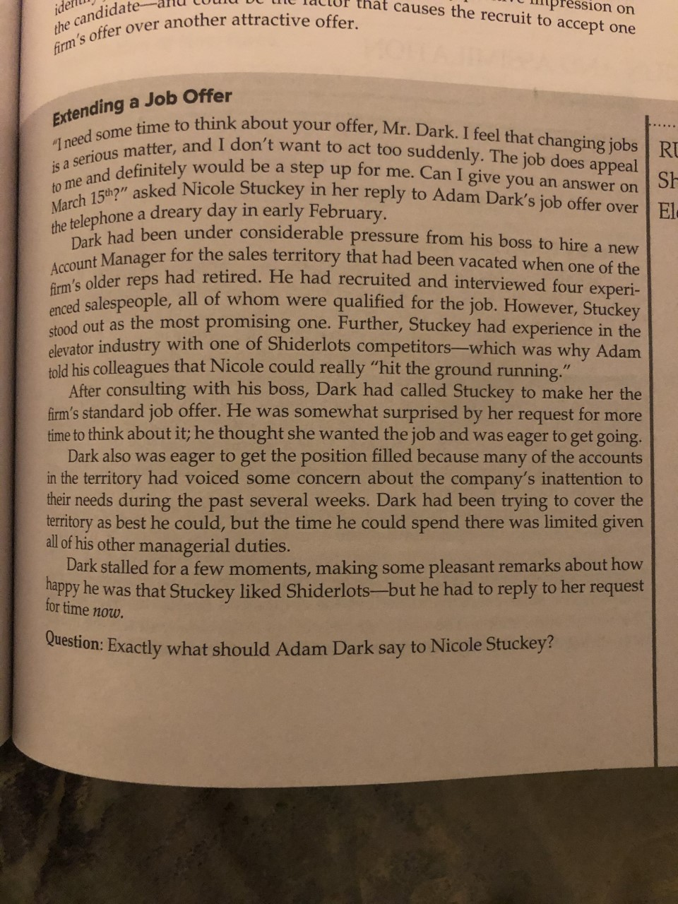 Make sure you answer the question or questions