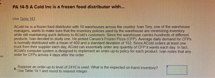 please show work!! Additional Algo 14-3 Standard