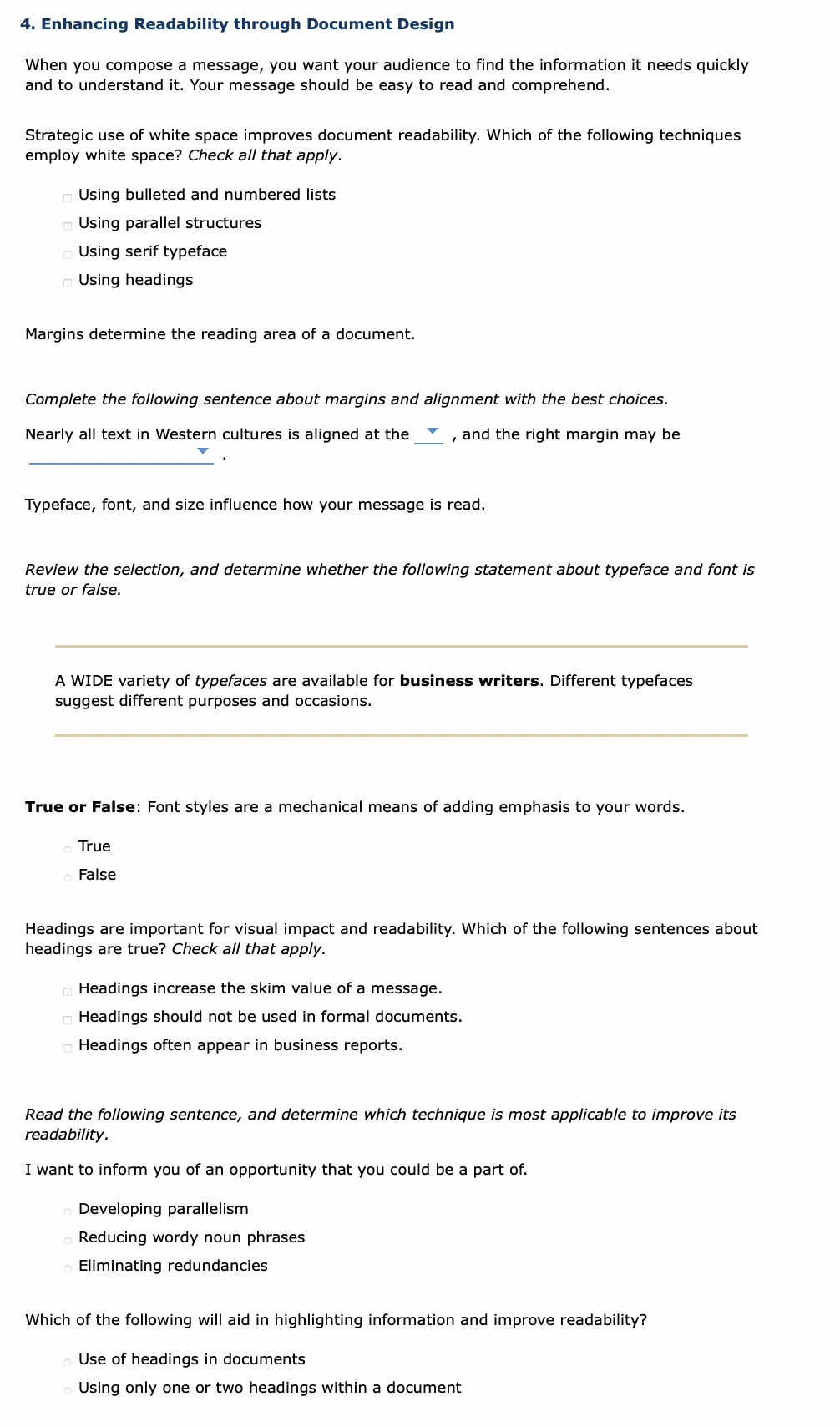 4. Enhancing Readability through Document Design