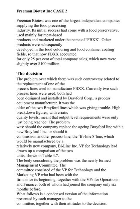 CASE ANALYSIS GUIDELINES FOR OPERATION STRATEGY