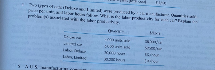 M onit part3 (total cost) $15,350 4 Two types of