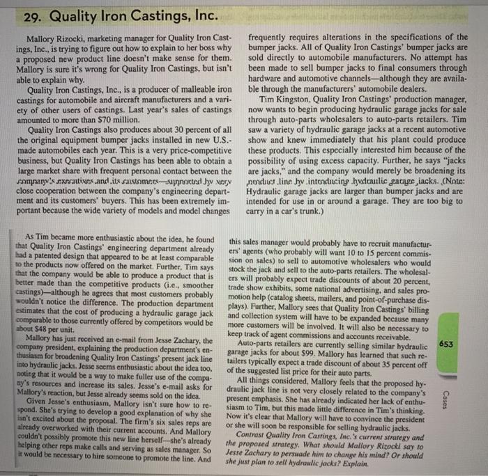 1. . Explain the current marketing strategy for