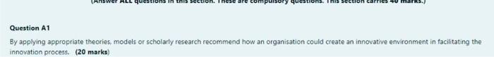 Question A1 By applying appropriate theories,