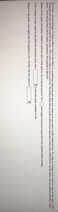 Tim Urban, owner manager of Urban's Motor Court