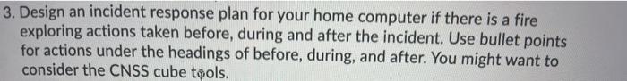 3. Design an incident response plan for your home