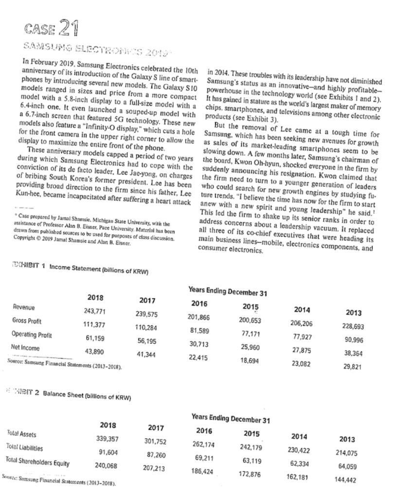 Questions CASE 21 SA:/153 15 51 : TH2 l " ! In
