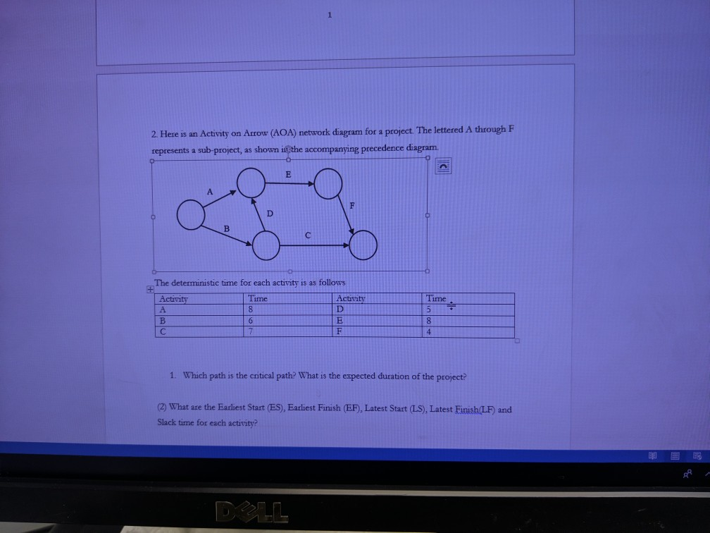 please answer number one only. number 2 will be