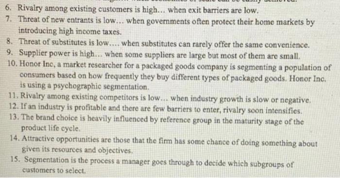 NEED THIS ASAP, I have 10 mins true or false 6.