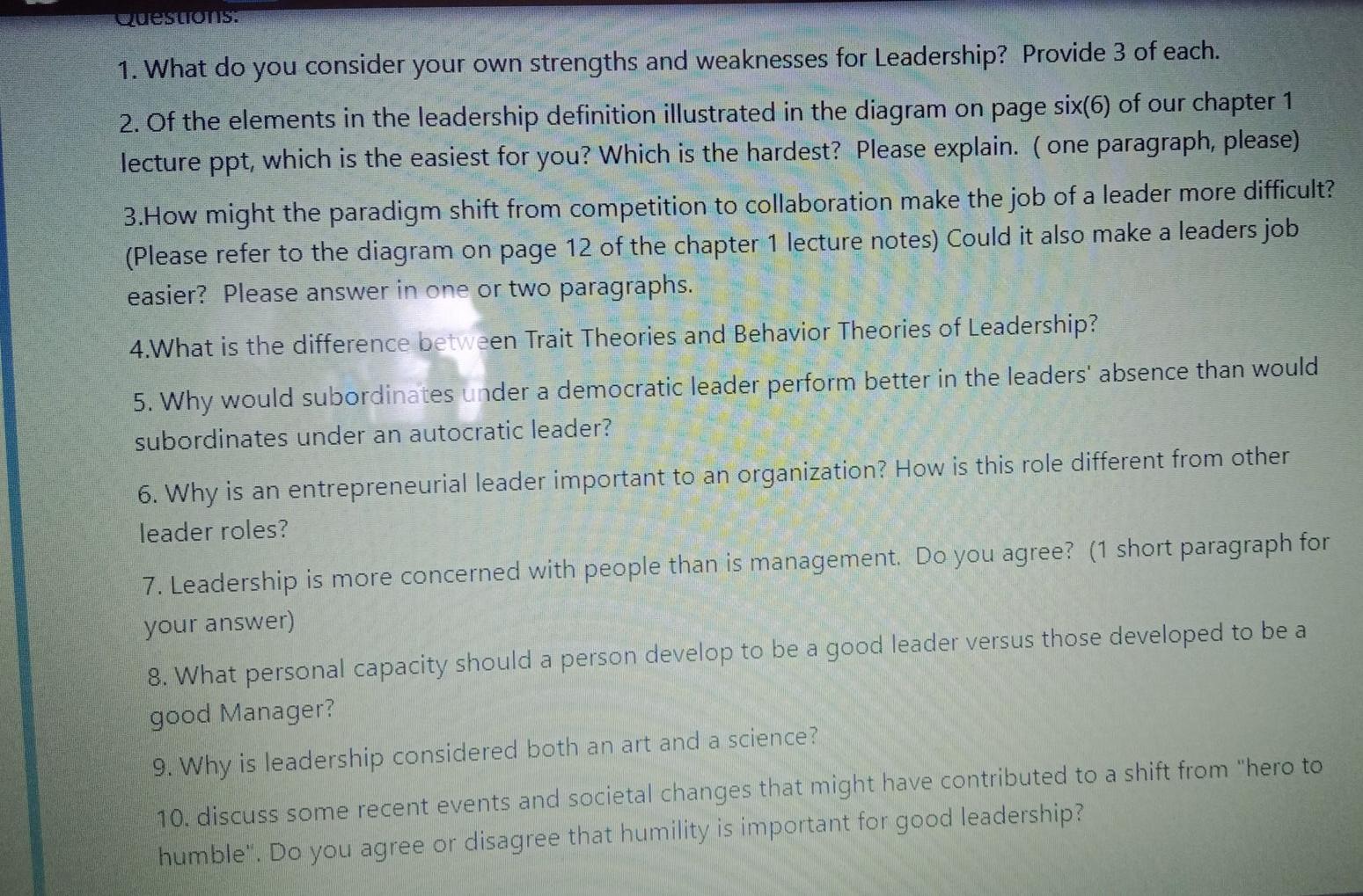 UeSTONS: 1. What do you consider your own