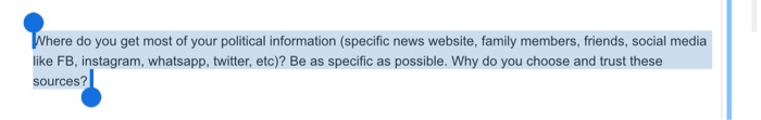 Where do you get most of your political