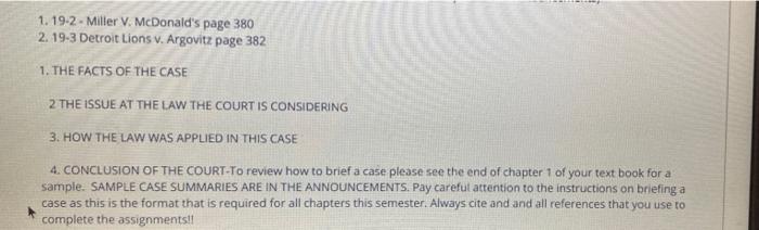 pleaze help me answer these 1.19-2 - Miller V.