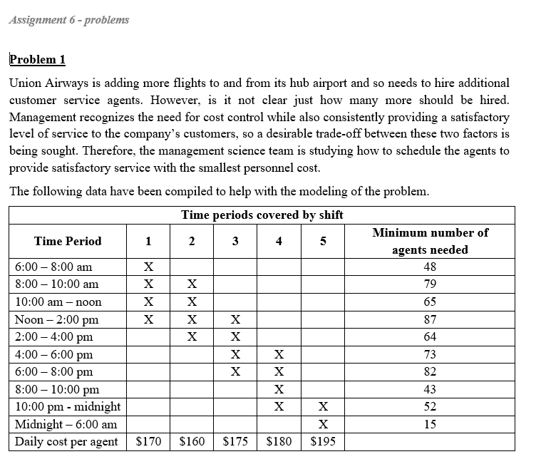 Please use excel and the Data Solver Problem 1