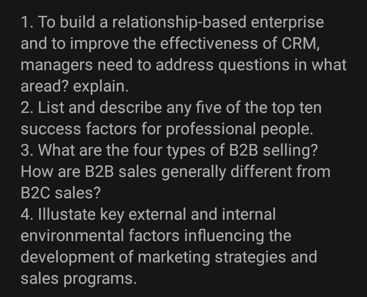 Make it clear, thank you! 1. To build a