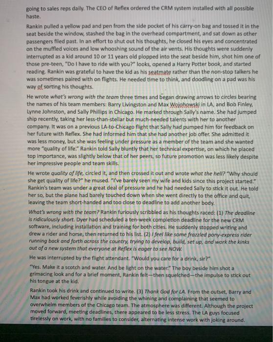 Please read the case provided at the end and