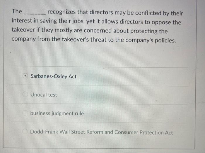 question 1 question 2 The ______ recognizes that