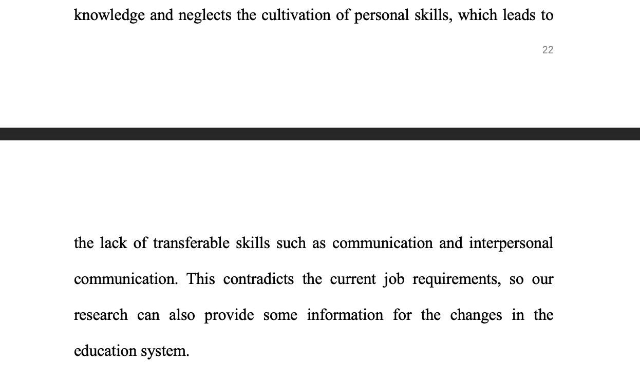 make a conclusion (300 words) ABOUT: transferable