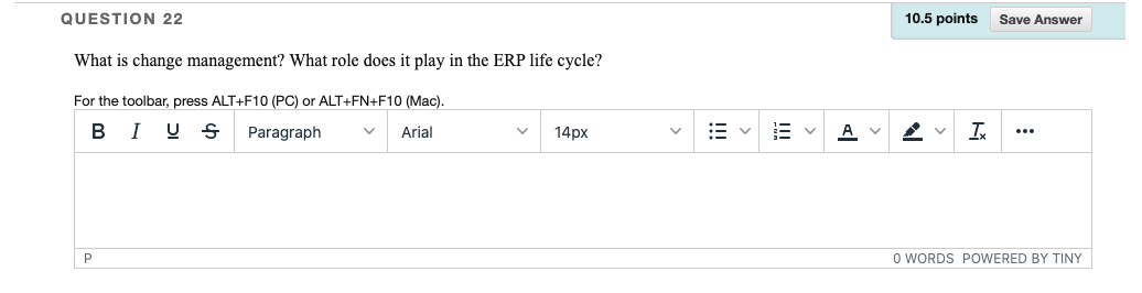 QUESTION 21 10 points Save Answer Explain in