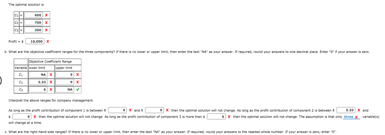 Problem 3-23 (Algorithmic) Vollmer Manufacturing