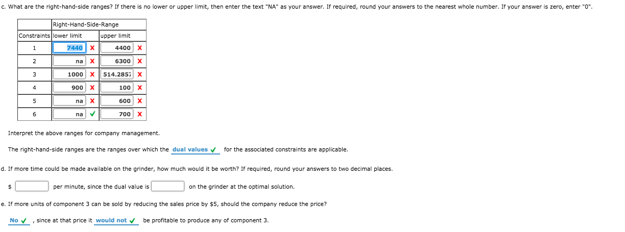 Problem 3-23 (Algorithmic) Vollmer Manufacturing