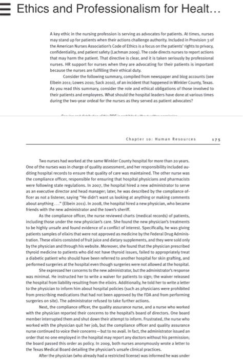 mini case study serving as a patient advocate