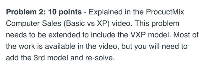 Product Mix Problem PC Tech company assembles and