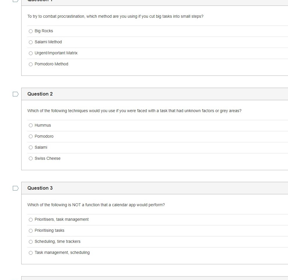 To try to combat procrastination, which method