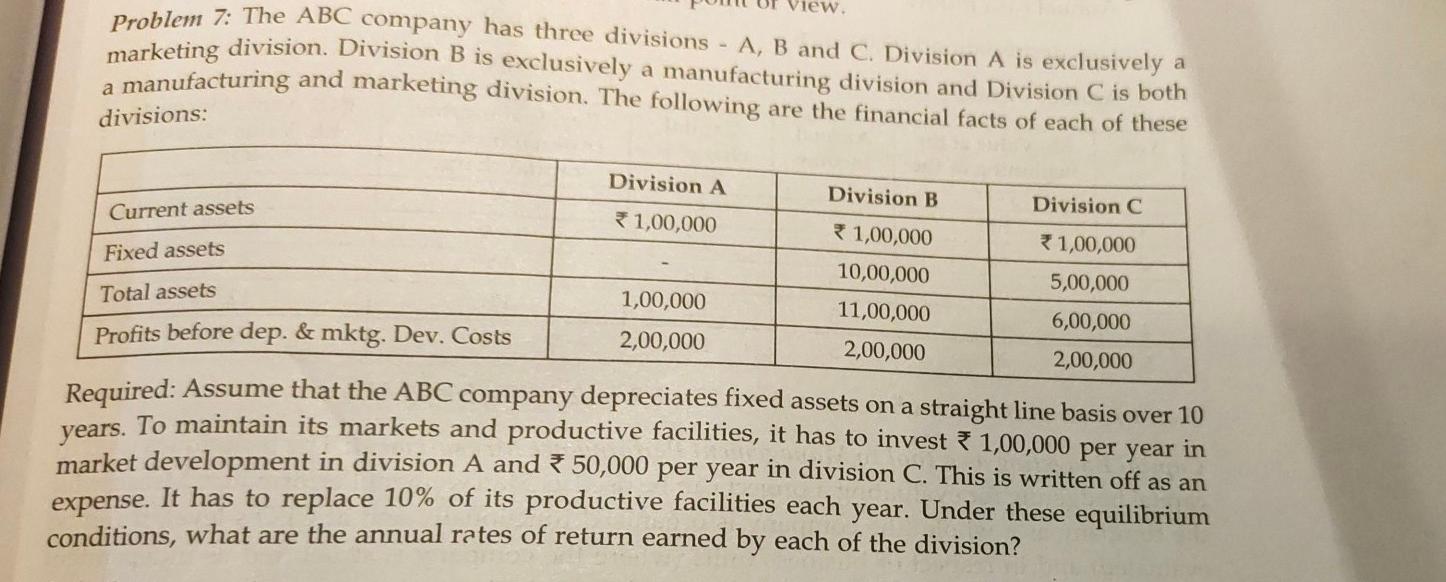 please write a correct solutions Problem 7: The