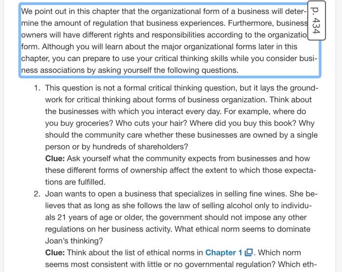 answer number 2 please 150-200 words typed p. 434